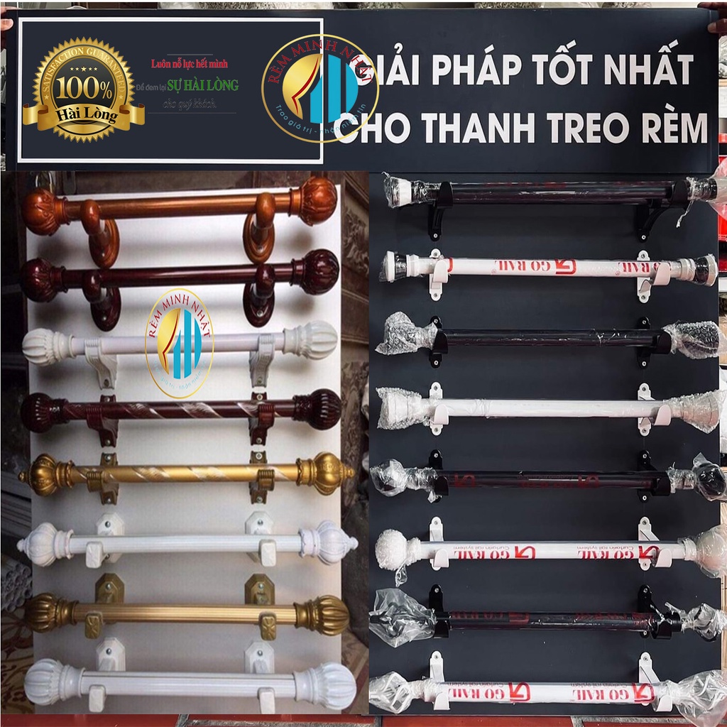 Bộ thanh treo, khung treo rèm cửa cao cấp đầy đủ phụ kiện, chịu lực tốt ...