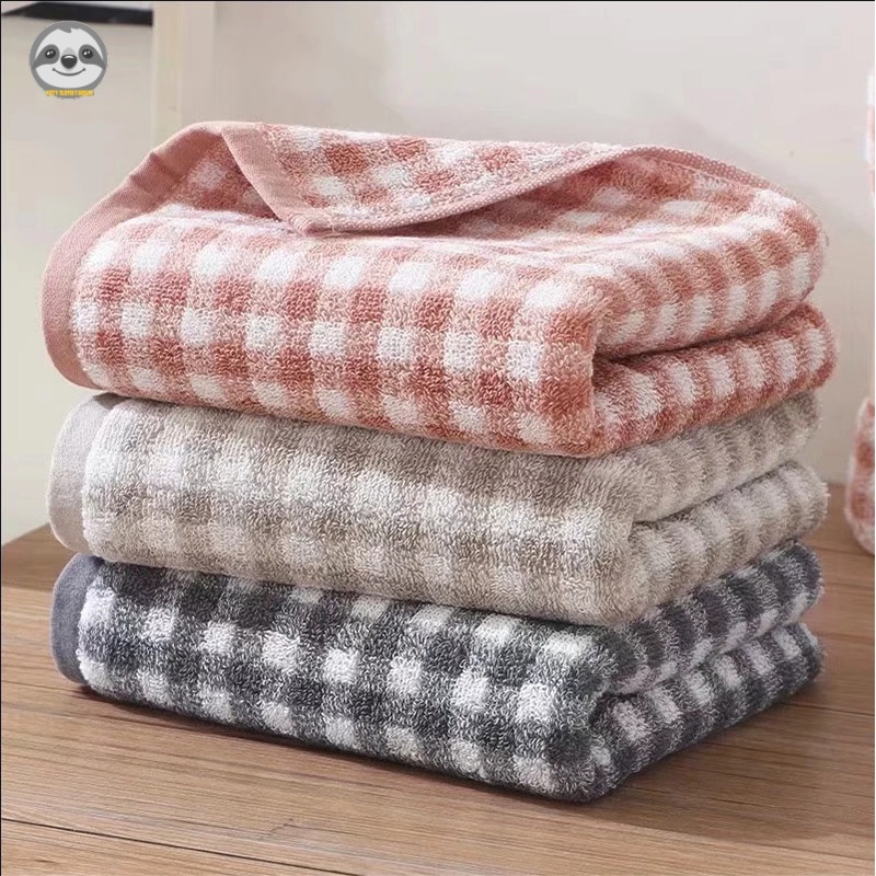 Phong Cách Nhật Bản muji Phong Cách / Khăn Bông Kẻ Sọc / Khăn Kẻ Sọc Dày / Khăn Mặt Mềm Mại Thấm Hút Nước Cho Gia Đình / Phòng