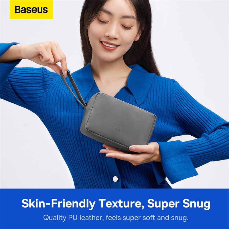Baseus Túi Đựng Bảo Vệ Sạc Điện Thoại Có Khóa Kéo Hiệu