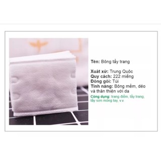 Bông tẩy trang 222 miếng