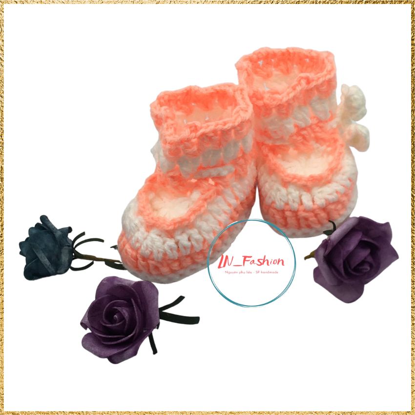 Vớ Len - Tất Len Cho Trẻ Sơ Sinh - LN_Handmade- Tất handmade, len mềm mịn an toàn cho bé