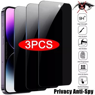 3 Chiếc Full Cover Chống Gián Điệp Riêng Tư Kính Cường Lực Cho iPhone 17 16 15 14 13 12 11 Pro Max XS Max XR X 7 8 Plus