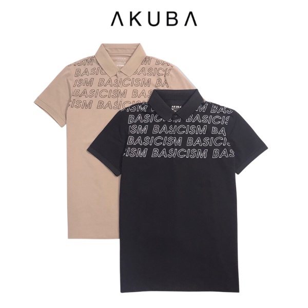 Áo thun polo nam AKUBA form slimfit ôm nhẹ, tôn dáng, chất liệu cotton, áo mềm nhẹ, thấm hút tốt 01JW189