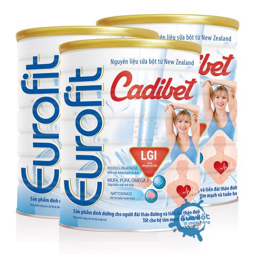 Sữa bột EUROFIT CADIBET 900G - dinh dưỡng chuyên biệt dành cho người tiểu đường