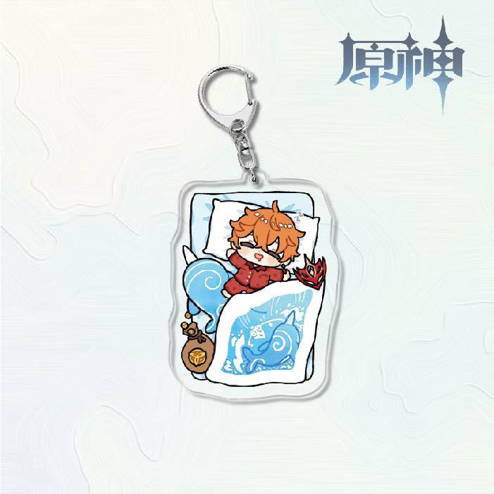 Genshin Tác Động Raiden Shogun Kaeya Hutao Hoạt Hình Ngoại Vi Acrylic Móc Khóa Mặt Dây Chuyền Acrylic Móc Khóa schoolbag Mặt Dây Chuyền Trang Trí Quà Tặng