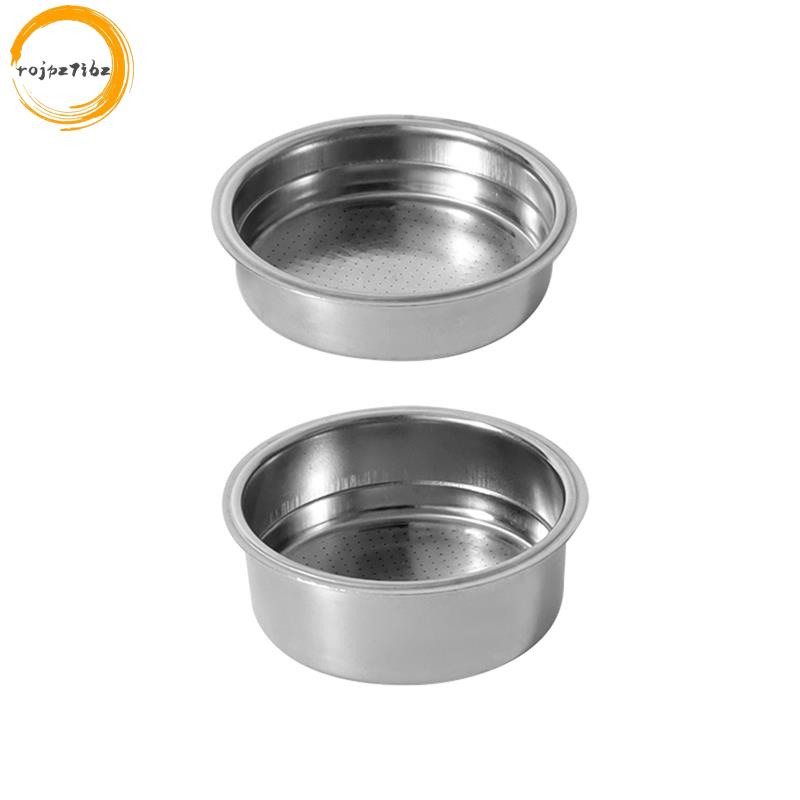 2 Chiếc 51 Mm Thép Không Gỉ Máy Cà Phê Áp Lực Giỏ Lọc Bột Cà Phê Không Đáy Portafilter Lọc