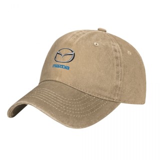 Logo Mazda Người Lớn Giặt Mũ Denim 100% Cotton Cong Vành Mũ Chống Nắng Đơn Giản Thường Ngày Phù Hợp Với Unisex Mũ Bóng Chày Có Thể Điều Chỉnh Nam Nữ Mũ Cũ