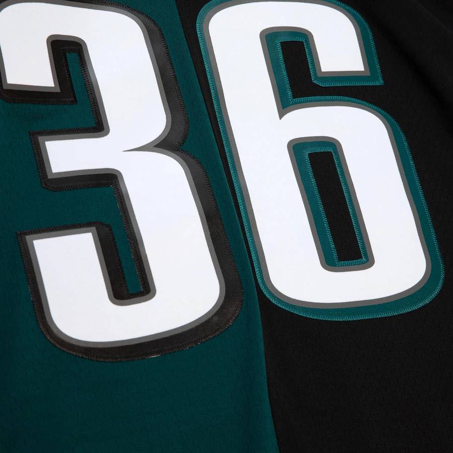 Sy3 2004 NFL Philadelphia Eagles Jersey Westbrook No.36 Áo Bóng Đá Cổ Điển Huyền Thoại Thể Thao Áo Người Hâm Mộ Phiên Bản YS3