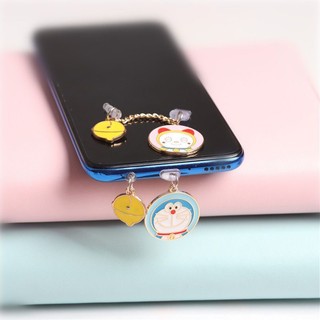 Nút Bịt Chống Bụi Cho Lỗ Cắm Điện Thoại Di Động Hình Doraemon Dễ Thương