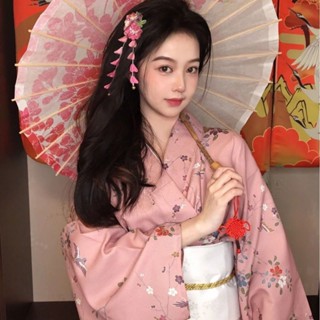 Đầm Kimono Truyền Thống Hóa Trang Obi Geisha