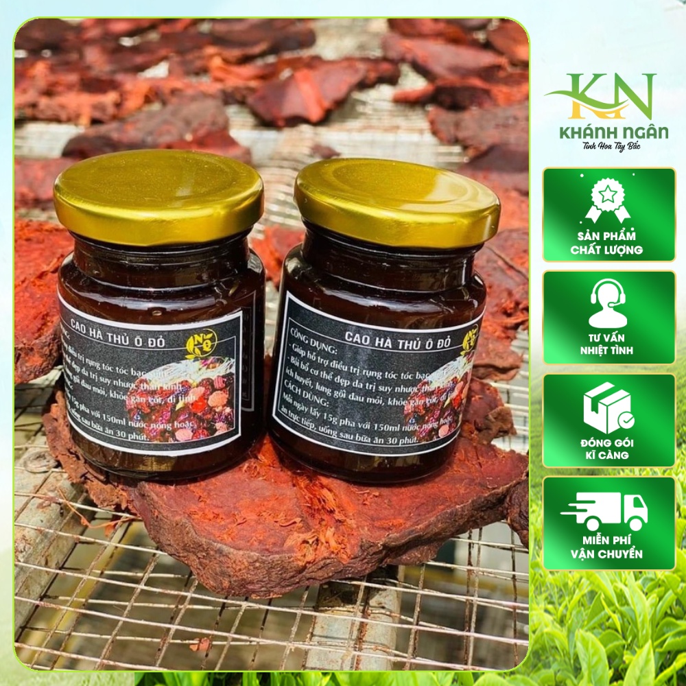 [Lọ 100gr] Cao Hà Thủ Ô Đỏ - Hỗ trợ chứng rụng tóc, tóc bạc sớm, Bồi bổ cơ thể, Tăng cường sinh lực cho nam giới