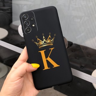Ốp Điện Thoại Silicon Chống Sốc In Chữ Và Vương Miện Dễ Thương Cho Samsung Galaxy A13 4G 2022 Samsung A13 A 13 SM-A135F