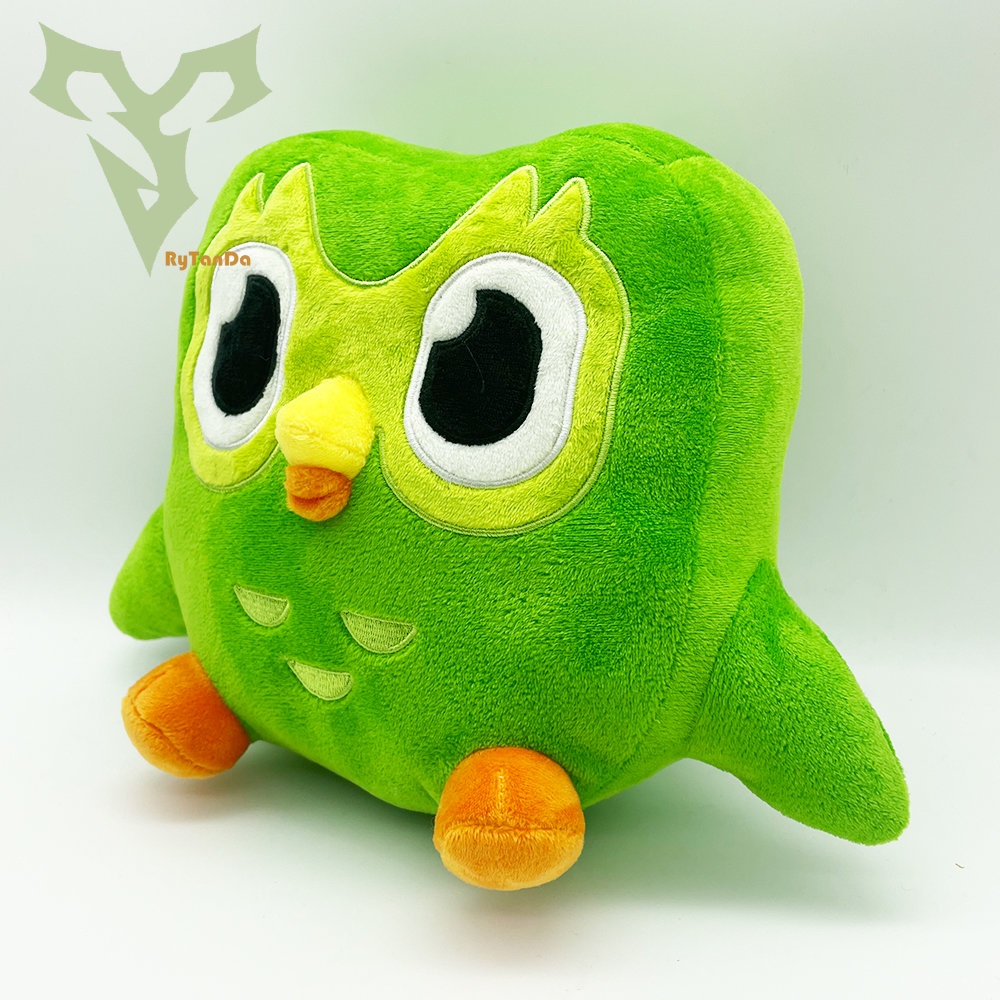 Rytanda Duolingo Gấu bông Duolingo plush toy thú nhồi bông hình cú Duo phiên bản kỉ niệm Tặng quà sinh nhật cho trẻ em Quà tặng trang trí gia đình