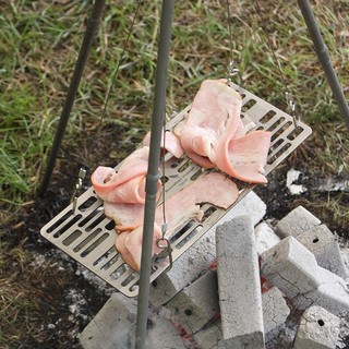 Lò Nướng BBQ Mini Bằng Titan Tiện Dụng Cho Hoạt Động Ngoài Trời