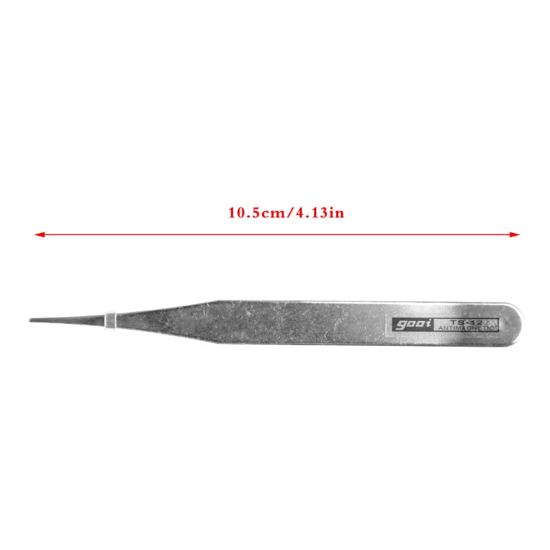 Ff Nhíp nhọn Đầu kim chính xác Nhíp bằng thép không gỉ Nhíp thẳng trung bình cho DIY
