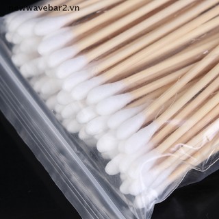 Set 100 Tăm Bông Cotton Hai Đầu Dùng Một Lần Trang Điểm Hàng Ngày