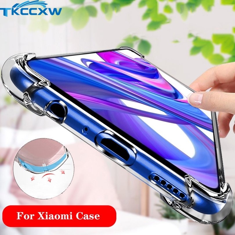 Ốp Điện Thoại Silicon Trong Suốt Chống Sốc Cho Redmi 10 5G 12C 11 Prime 5G Note 11E 11R 12 Pro Speed K60 Pro K60e