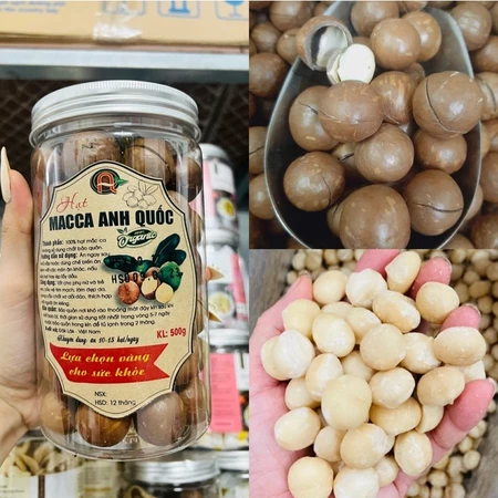 HẠT MACCA ÚC NỨT VỎ 500g