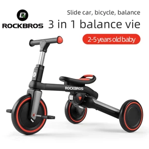 ROCKBROS Trẻ Em Cân Bằng Xe Đạp Ba Gót 2-5 Tuổi Xe Đạp Cho Bé Xe Đạp Xe Đẩy Có Thể Gập Lại Walker Tập Đi Xe Đạp Cân Bằng Đồ Chơi