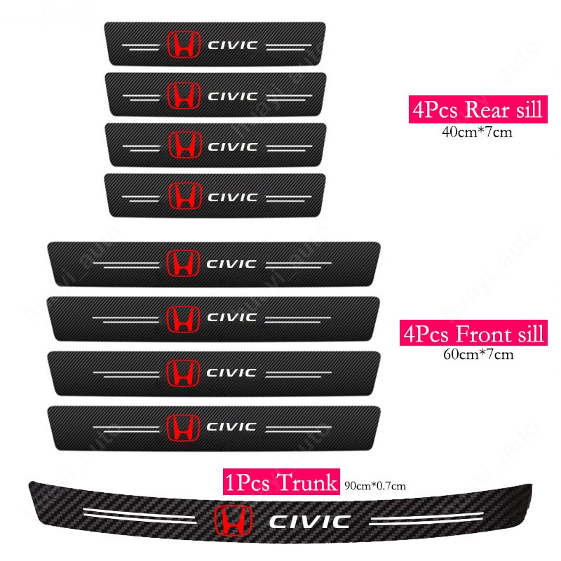 Miếng Dán Chống Trầy Không Thấm Nước Bảo Vệ Cốp Xe Hơi Honda Civic