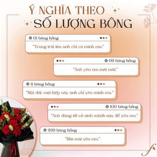 Cành hoa Hồng Nhung giả size lớn cành dài 70cm - Hoa cao cấp