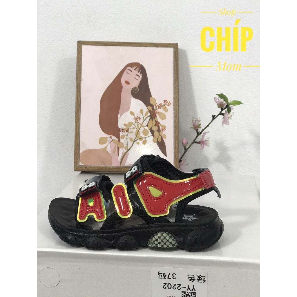 sandal bé trai dép quai hậu cho bé khâu đế nội địa siêu bên full hộp đế êm chống trượt quai vài êm chân mẫu mới 820