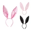 YOI Thỏ Tai Đầu Thỏ Tai Băng Đô Quấn Tóc Rửa Mặt Thỏ Cosplay Satin HairHoop