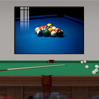 Tranh Trang Trí Quán BIDA Billiard (60x90cm) - Tranh Treo Tường Laminate Tráng Gương