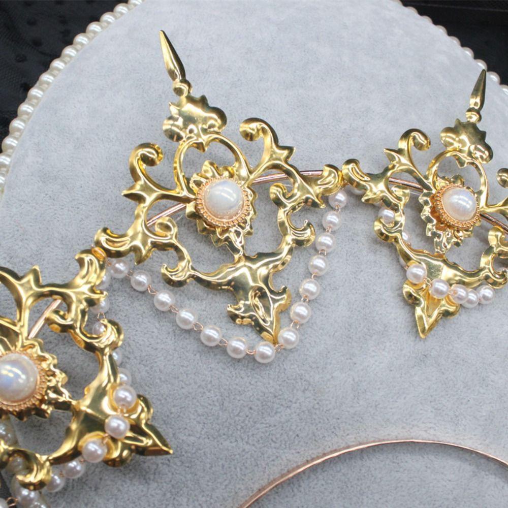 TRACEILLOIAN DIY Crown Chất Liệu Bộ Dụng Cụ Nữ Cô Gái Vàng Bạc Handmade Mũ Cưới