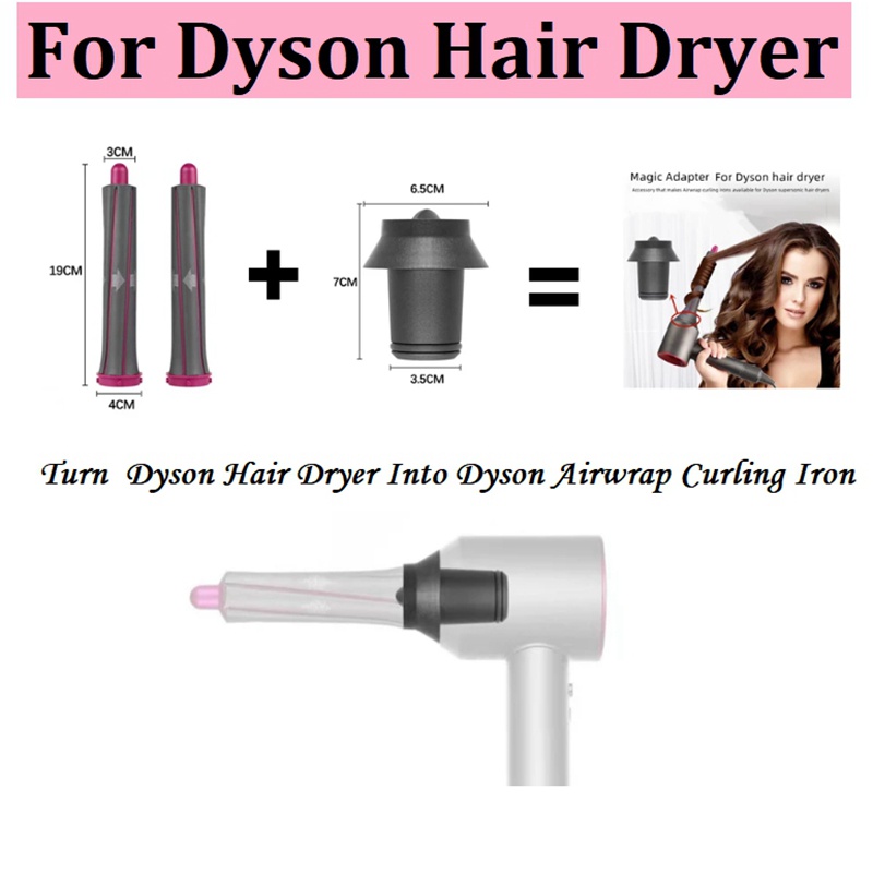 Máy Sấy Tóc Thùng Dài Đính Kèm Tự Động Uốn Cho Dyson Airwrap Dài Curl Thùng Máy Sấy Tóc Air Styler Dụng Cụ