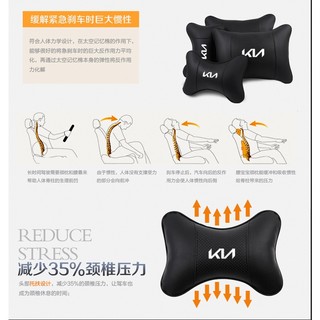 Da Thoáng Khí Đầu Ô Tô Gối Cổ Tựa Đầu Ô Tô Ghế Hỗ Trợ Cổ Cho Xe Kia Rio 2 3 4 X Line Kombi Sedan K2 K3 K4 K5 KX1 KX3 KX5 Sportage Phụ Kiện Ô Tô