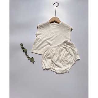 Bộ cotton xược vintage cho bé trai bé gái