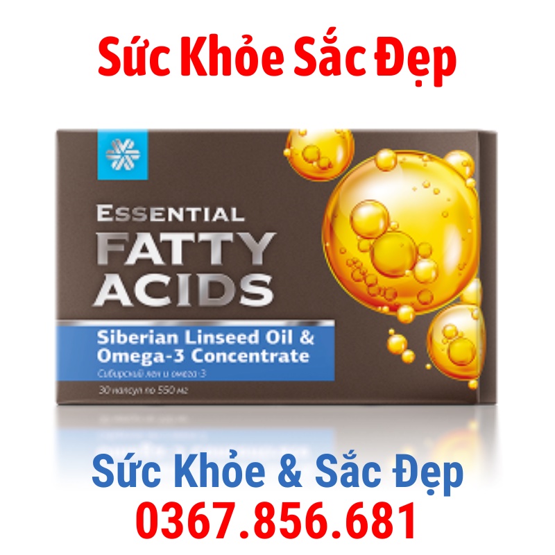 [Hỗ Trợ TIm Mạch] OMEGA Tim Mạch Essential fatty acids Siberian
