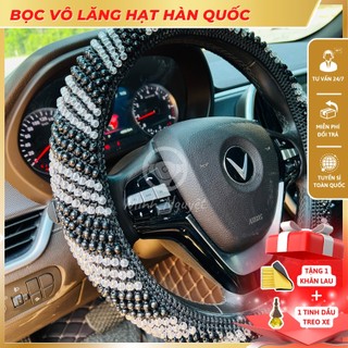 Bọc vô lăng hạt Hàn quốc đính hạt pha lê, bọc vô lăng xe ô tô, xe tải, chống mồ hôi tay