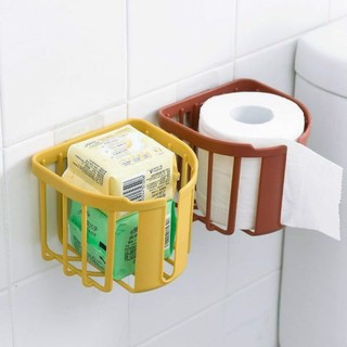 [ Kèm Miếng Dán] Giỏ Nhựa Dán Tường Đựng Giấy Vệ Sinh Việt Nhật Cao Cấp