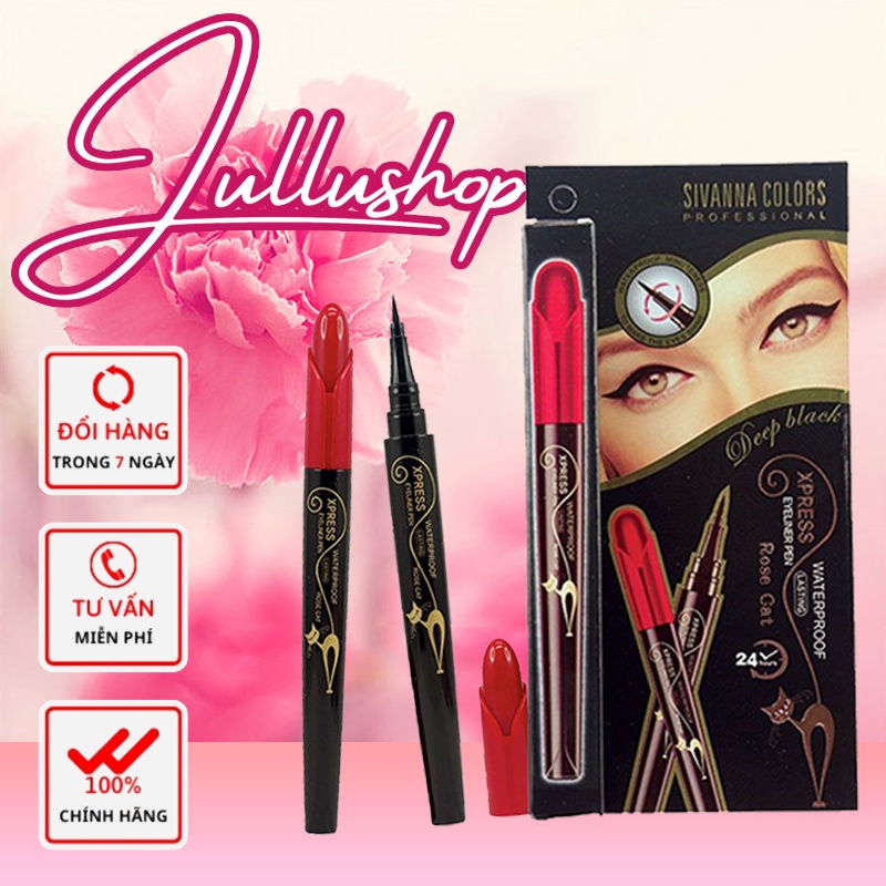 [Thái] Bút Kẻ Mắt Nước Sivanna Colors Xpress Eyeliner Pen Rose Cat