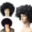 SAVORBOX Đen Afro Xoăn Tóc Giả Nhiều Màu Sắc Quà Tặng Chú Hề Cosplay Người Hâm Mộ Bóng Đá Carnival Tiệc Xoăn Tóc