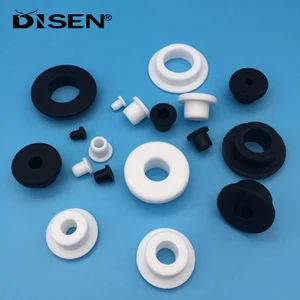 Hình Trụ Cao Su Silicon Bảo Vệ Cuộn Dây Cắm Lỗ Dây Cáp Bảo Vệ Ống Lót Vòng Chữ O Miếng Đệm Kín Màu Trắng