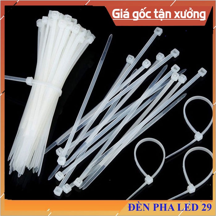 Dây rút, dây thít, lạt buộc nhựa màu đen/trắng đủ kích thước chiều dài ...