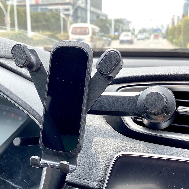 Giá Đỡ Điện Thoại Bằng Kim Loại Thiết Kế Xoay 360 Độ Gắn Lỗ Thông Gió Xe Hơi