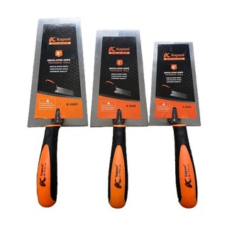 Bay lát gạch đầu vuông 6,7,8 inch Kapusi K-3656 K-3658 K-3660, tay cầm nhựa, dùng làm phẳng bề mặt