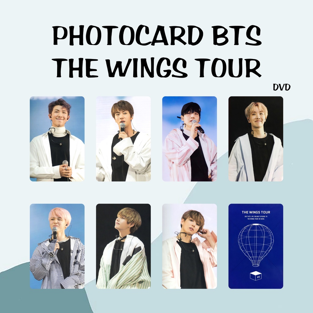 PHOTOCARD ] Thẻ Card Bo Góc Thành Viên BTS - THE WINGS TOUR DVD