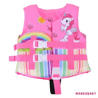 Áo phao bơi MG-Kids, Áo phao phao nổi in hình động vật hoạt hình có khóa có khóa cho bé gái, bé trai, 2-8 tuổi