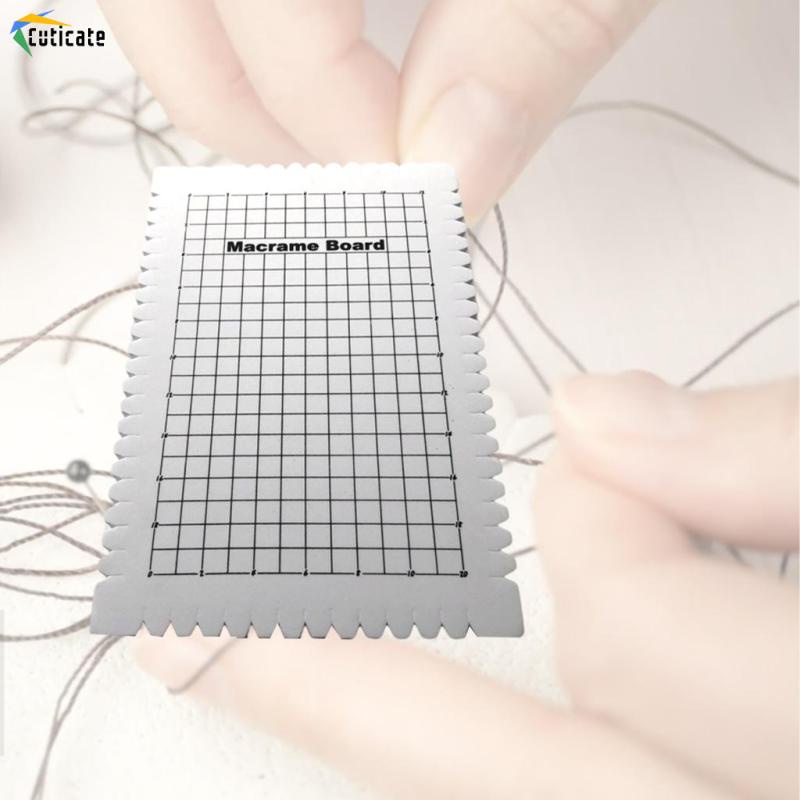 [Cuticate]Bảng macrame gỗ Cuticate 6.29x9.64x0.78in thắt dây trang trí thủ công DIY