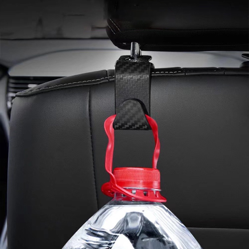 Bộ 4 móc treo đồ SEAMETAL bằng sợi carbon gắn ghế ngồi xe hơi tiện dụng