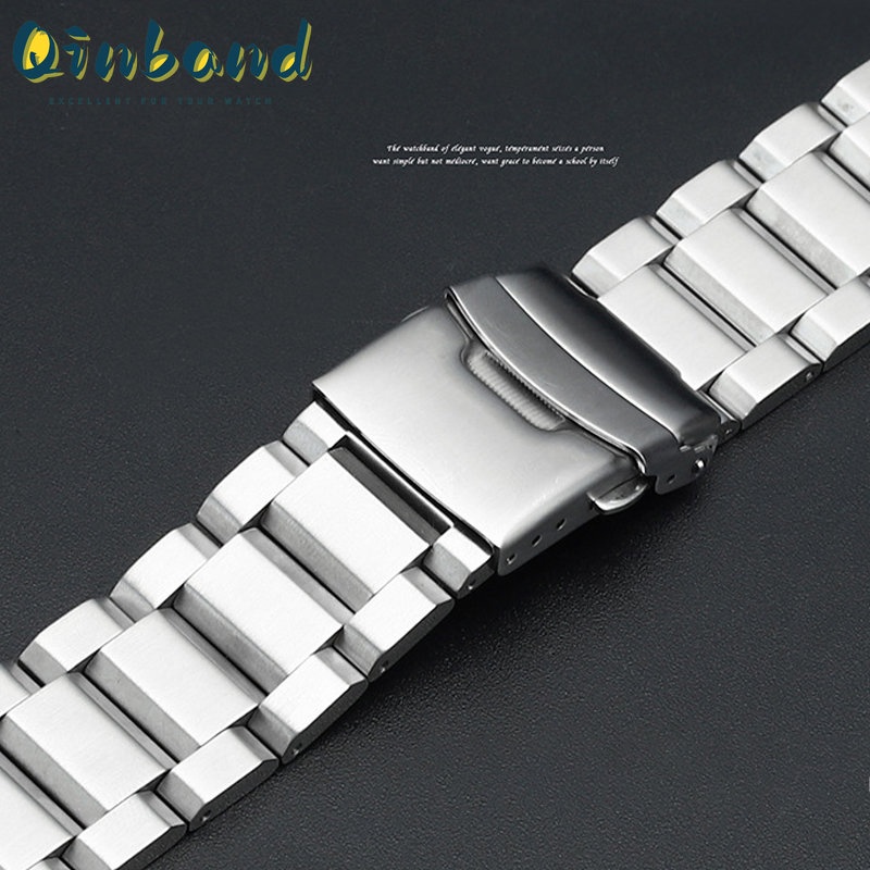 Dây Đeo Đồng Hồ Bằng Thép Không Gỉ Sang Trọng 18mm 20mm 22m 24mm