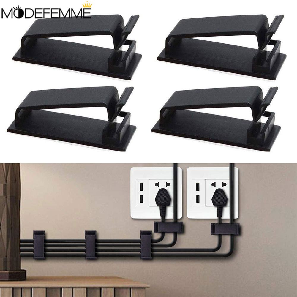 Kẹp Cố Định Dây Cáp Sạc USB Tự Dính Có Thể Tái Sử Dụng