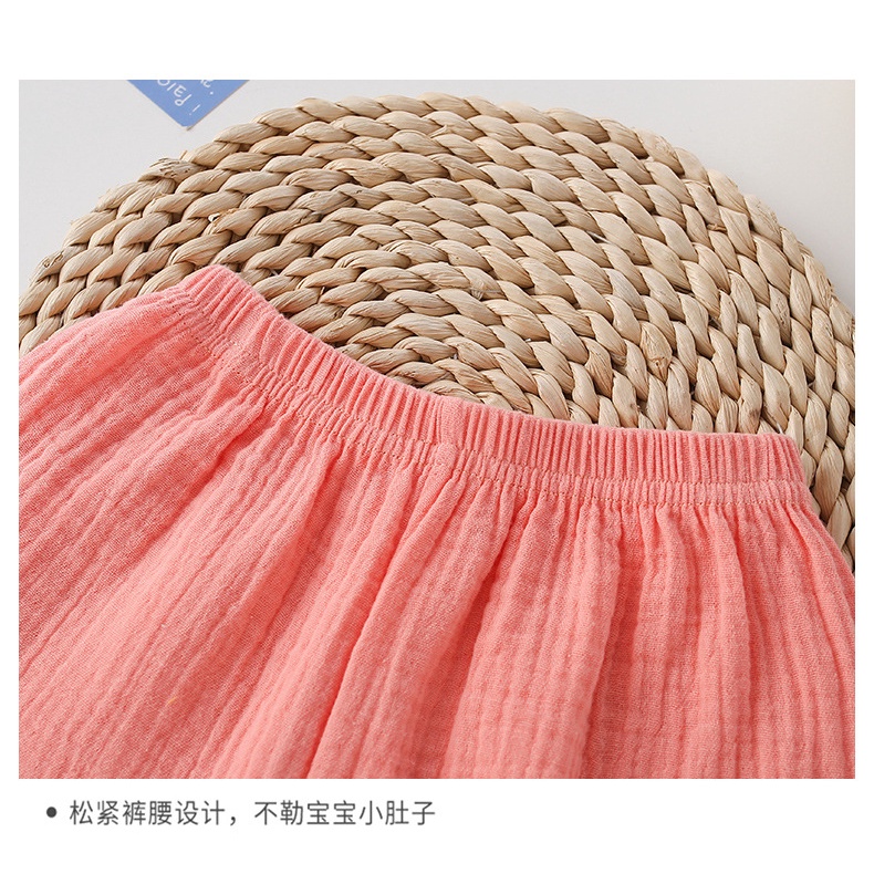 Quần Short Trẻ Em Mùa Hè Quần Áo Trẻ Em Cotton Nguyên Chất Mặc Ngoài Rời Hợp Thời Trang Mỏng Quần Short Thường Ngày Bé Gái Bé Trai Năm Điểm Quần Hot