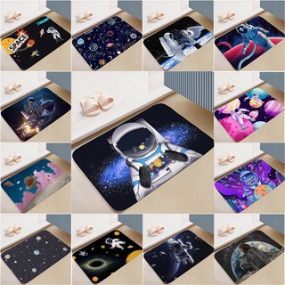 Thảm Cửa Ngoài Không Gian Galaxy Vũ Trụ Phi Hành Gia Hành Tinh Phòng Ngủ Văn Phòng Trang Trí Nhà Cửa Thảm Sàn Chống Trơn Trượt (60x40CM)