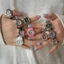 Đồng hồ quartz dạng nhẫn đeo ngón tay có dây lưới thép không gỉ thời trang hip-hop tối giản thường ngày cho nam và nữ
